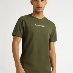 Reebok Green Cotton Regular Fit Sports T-Shirt-picture-43