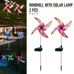 GIGAWATTS Wind Spinner Light Solar Powered, GW-510 (Pack of 2 Pcs) image 4