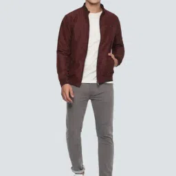 Louis Philippe Maroon Regular Fit Jacket image 5