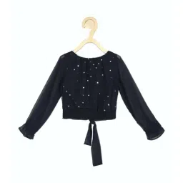 Peter England Kids Black Embellished Full Sleeves Top-picture-39