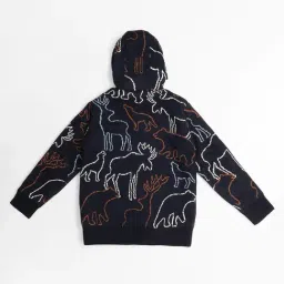 Pantaloons Junior Boys Moonlit Ocean Printed Sweater image 2