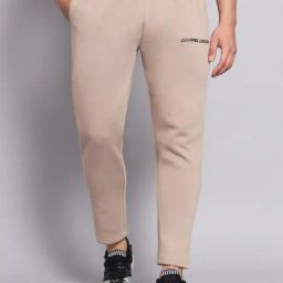 GRIFFEL Camel Regular Fit Logo Print Trackpants-picture-15