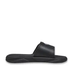 Puma Kids Unisex Black, Creamy Vanilla & Blue Crystal Royalcat Comfort Telestom Youth Slides-image-56