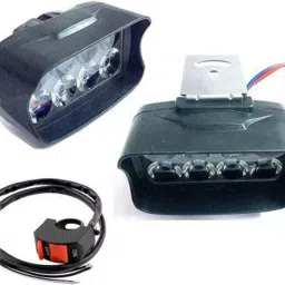 SHOP4U Waterproof 8 LED Fog Light Head Lamp Compatible with Yamaha All Models image 4