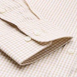 Park Avenue Slim Fit Pure Cotton Self-Checked Formal Shirt image 3