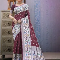 Moda Rapido Woven Design Zari Silk Blend Kanjeevaram Saree-picture-30