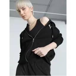 Puma Her Full-Zip Tr Womens Black Hoodie-image-69