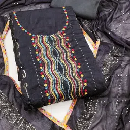 Maroosh Floral Embroidered Sequinned Unstitched Dress Material-picture-48