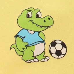 Babyhug 100% Cotton Half Sleeves Romper With Dino Print - Yellow image 3