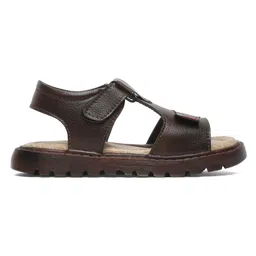 Tiny Bugs Solid Velcro Closure Sandals - Brown image 5