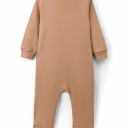 Bonfino 100% Cotton Knit Full Sleeves Romper With Dino Print Pack Of 3 - Green Brown & Blue image 5