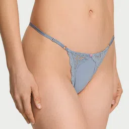 Victoria's Secret Women Dream Angels Self Designed Lace-Trim Adjustable V-String Panty-image-98