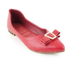 Cogner Women Textured Mules with Bows Flats image 3