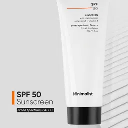 Minimalist SPF 50 Sunscreen With Niacinamide - 30g image 1