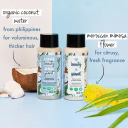 Love Beauty & Planet Coconut Water & Mimosa Flower Volume and Bounty Conditioner - 200 ml image 3