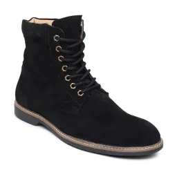 Teakwood Leathers Men's Black Derby Boots image 3