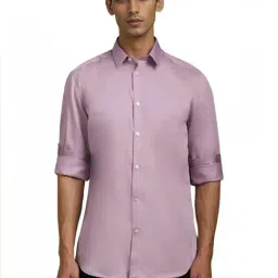 Louis Philippe Purple Cotton Regular Fit Shirt-image-33