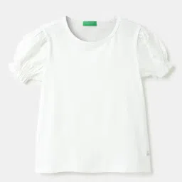 United Colors of Benetton Kids White Solid Top-picture-23