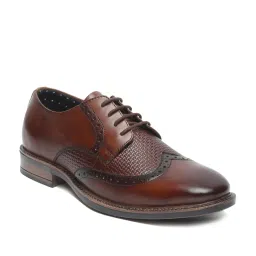 Teakwood Leathers Men's Brown Derby Shoes image 3