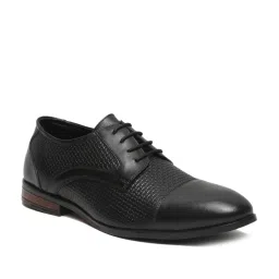 Teakwood Leathers Men's Black Derby Shoes image 3