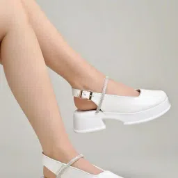 Shoetopia Kids White Back Strap Sandals-image-50