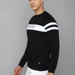 Allen Solly Black Regular Fit Cotton Sweatshirt image 3