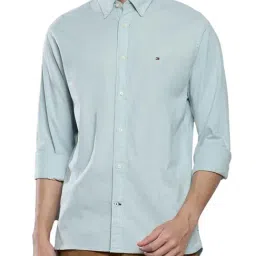 Tommy Hilfiger Blue Cotton Regular Fit Shirt-picture-41
