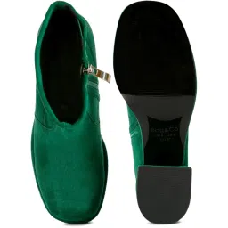 Rag & Co Women's Green Casual Booties image 3