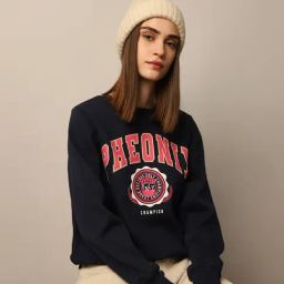 Only Navy Graphic Print Sweatshirt-picture-27