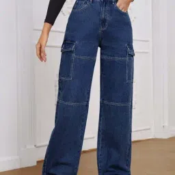 Kotty Blue High Rise Wide Leg Jeans-picture-37