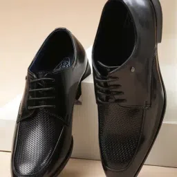 V8 By Ruosh Men's Aura Black Derby Shoes-picture-32