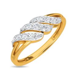 Kisna Diamond & Gold Jewellery Reid 14k (585) Diamond & Gold Ring For Women-picture-39