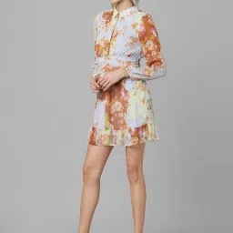 Only Multicolor Floral Print A Line Dress image 3