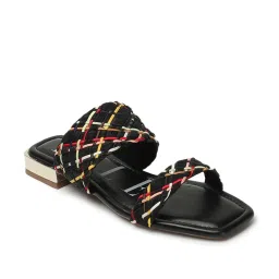 Elle Women's Black Casual Sandals image 3