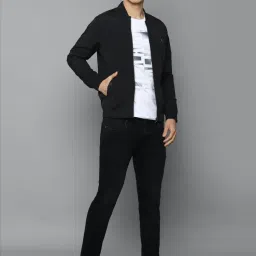 Louis Philippe Jeans Black Cotton Regular Fit Jacket image 5