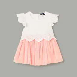 Juniors by Lifestyle Peach Textured Regular Fit Dress-picture-10