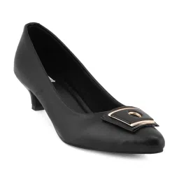 Elle Women's Black Casual Pumps image 3