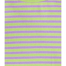 Ed-a-Mamma Kids Green & Purple Striped T-Shirt image 3