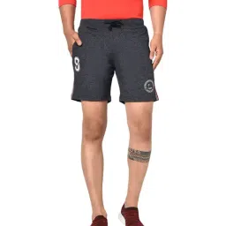 Octave Grey Regular Fit Cotton Shorts-picture-17