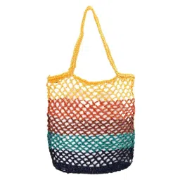 Fabindia Multicolor Woven Tote Bag-image-27