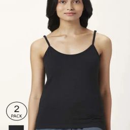 Dreamz by Pantaloons Black Camisoles - Pack Of 2-picture-29