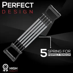 PAXMAX Steel 5 Spring Portable Adjustable Resistance Professional Gym Exercise Chest Pull Expander image 3