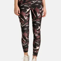 Puma Purple & Black Camouflage Tights-picture-21