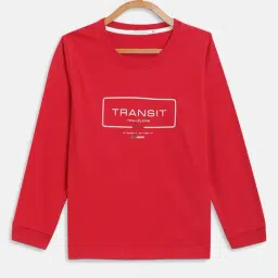 Octave Kids Red Printed Full Sleeves T-Shirt-picture-25