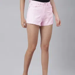 London Rag Pink Cotton Shorts image 3