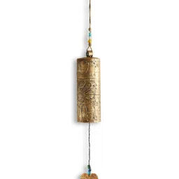 ExclusiveLane Golden Iron Sonorous Ghantadi Kutch Decorative Hanging Wind Chime image 3