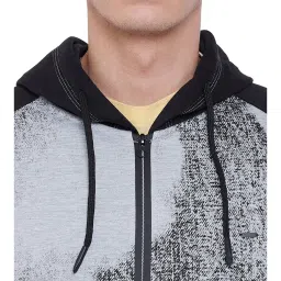 Duke Grey & Black Raglan Sleeves Hoodie image 4