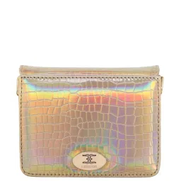 Esbeda Golden Textured Small Sling Handbag image 3