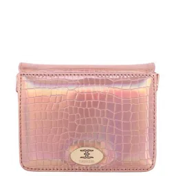 Esbeda Pink Textured Small Sling Handbag image 3
