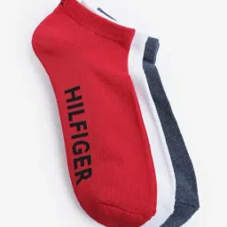 Tommy Hilfiger Multicolor Cotton Logo Printed Socks - Pair Of 3 image 2